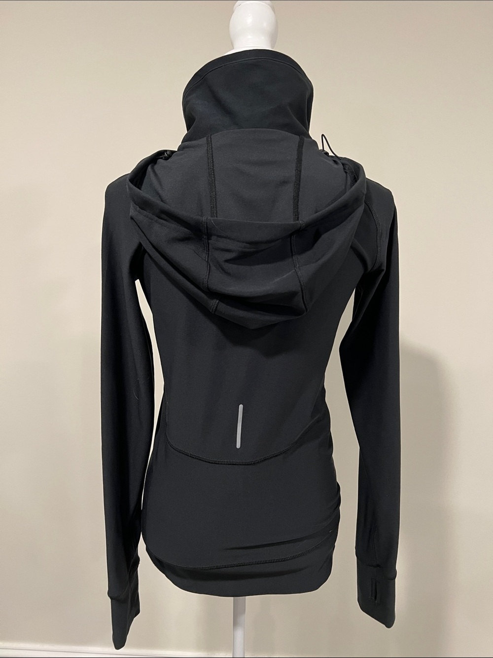 Nike Running Black Full-Zip Dri-Fit Hooded Athletic Jacket Size Small - Picture 4 of 11